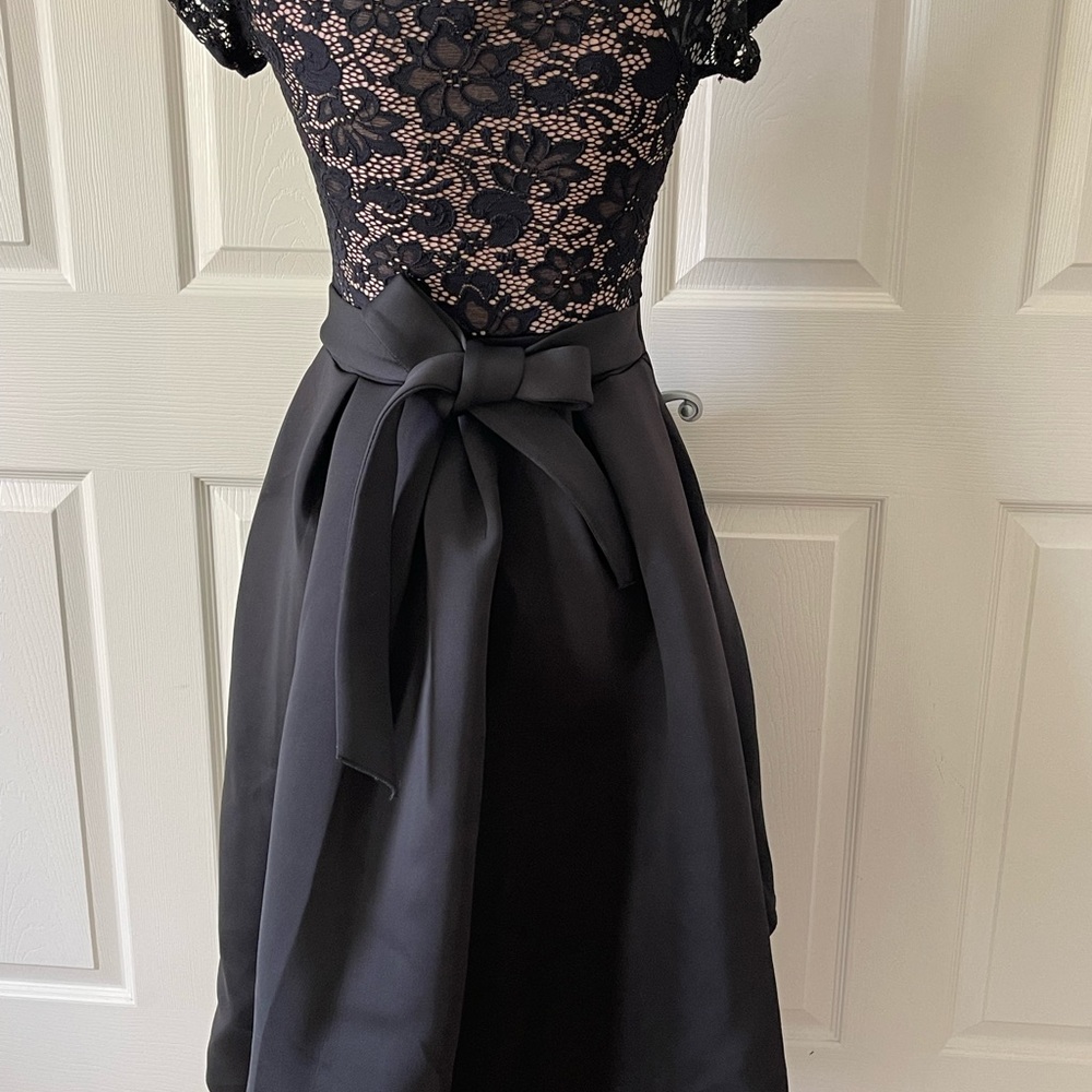 Elegant Black Lace Wedding Dress